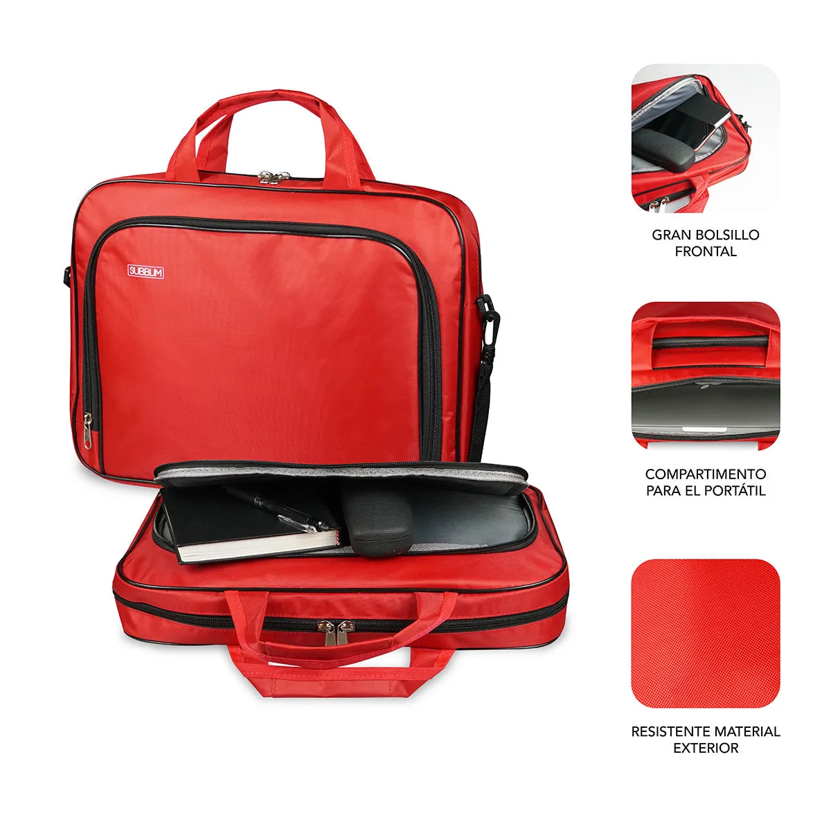 Subblim Oxford Laptop Bag 15,4-16" Red Sub-Lb-1Olb052