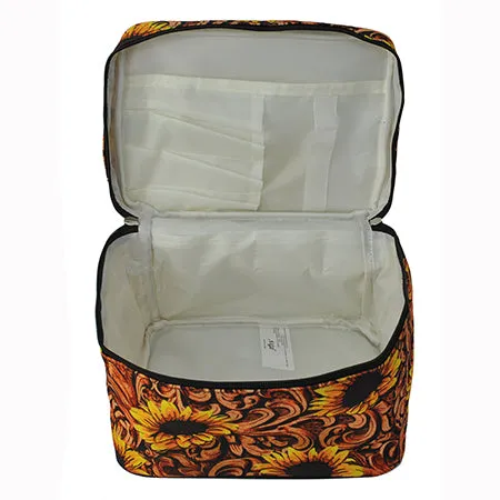 Sunlit Flourish NGIL Large Top Handle Cosmetic Case