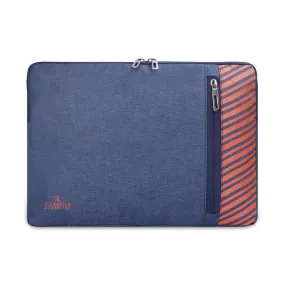 THE CLOWNFISH Algo Polyester Unisex 14 Inch Laptop Bag Tablet Case (Blue)