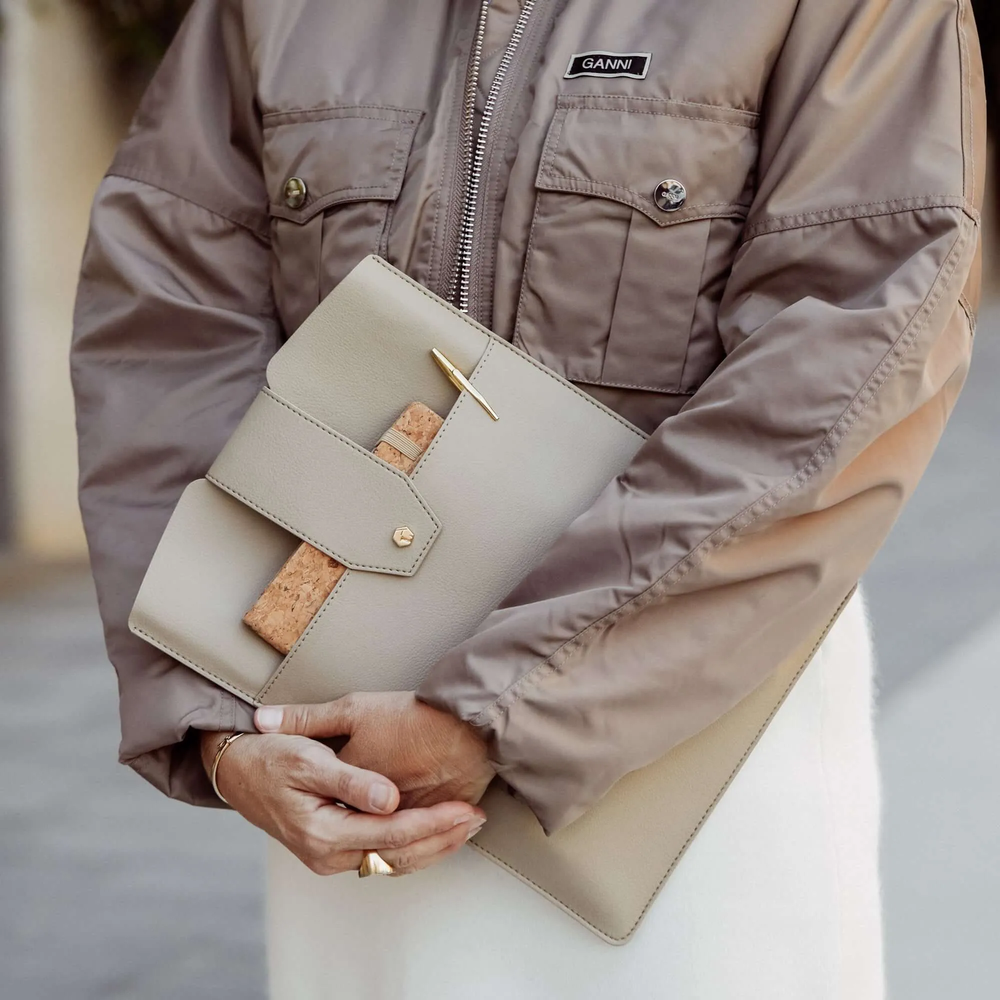 The Daily Cactus 'Leather' Laptop Clutch