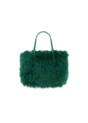 The Edit - Fluffy Handbag in Green