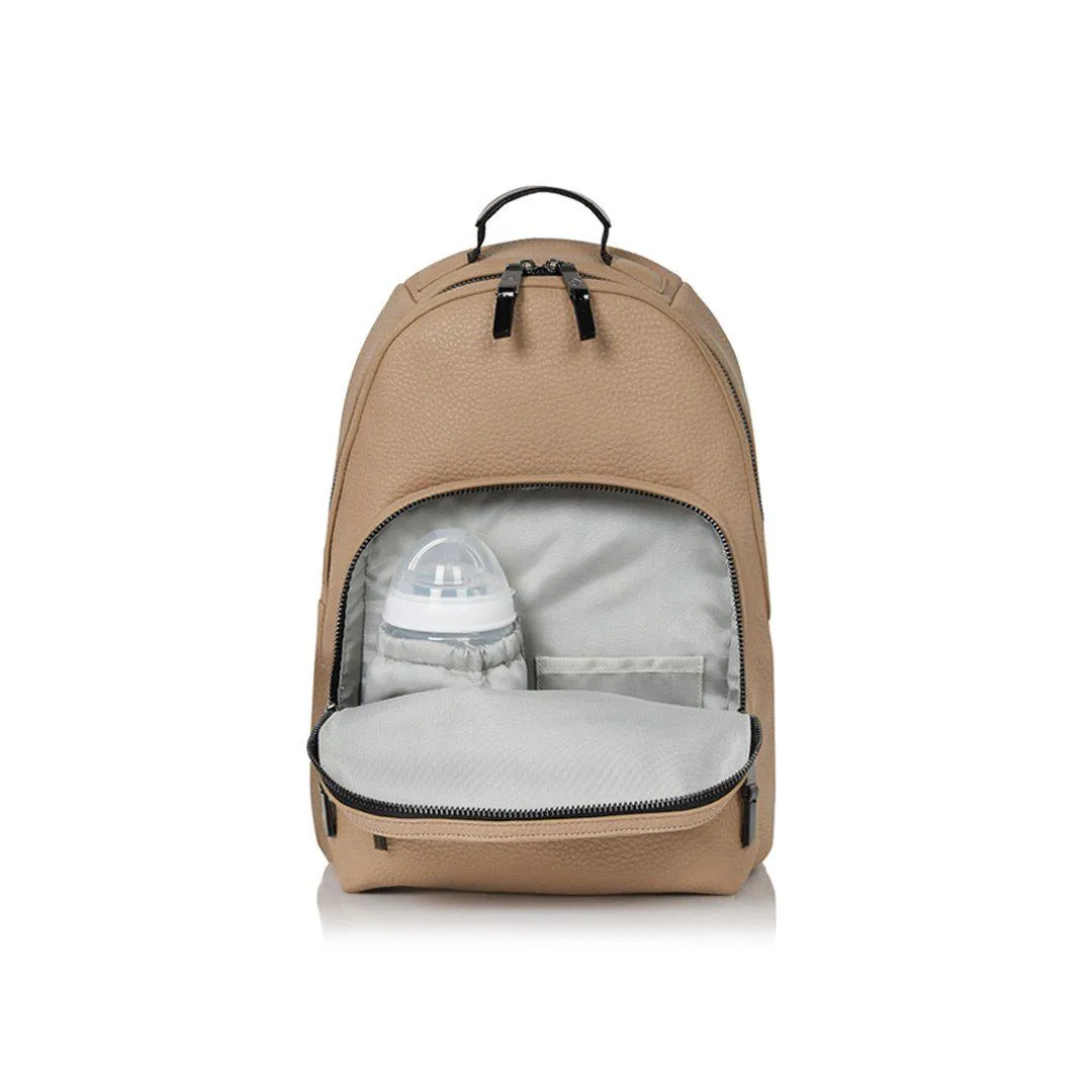 Tiba   Marl Elwood Changing Backpack - Taupe