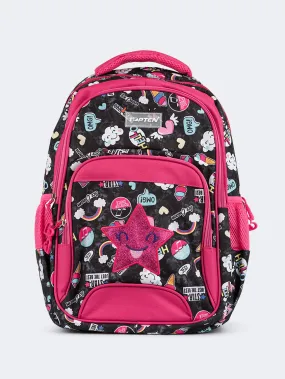 Topten Accessories The Ultimate Sky And Stars School Backpack Unisex Back To School Bag Black