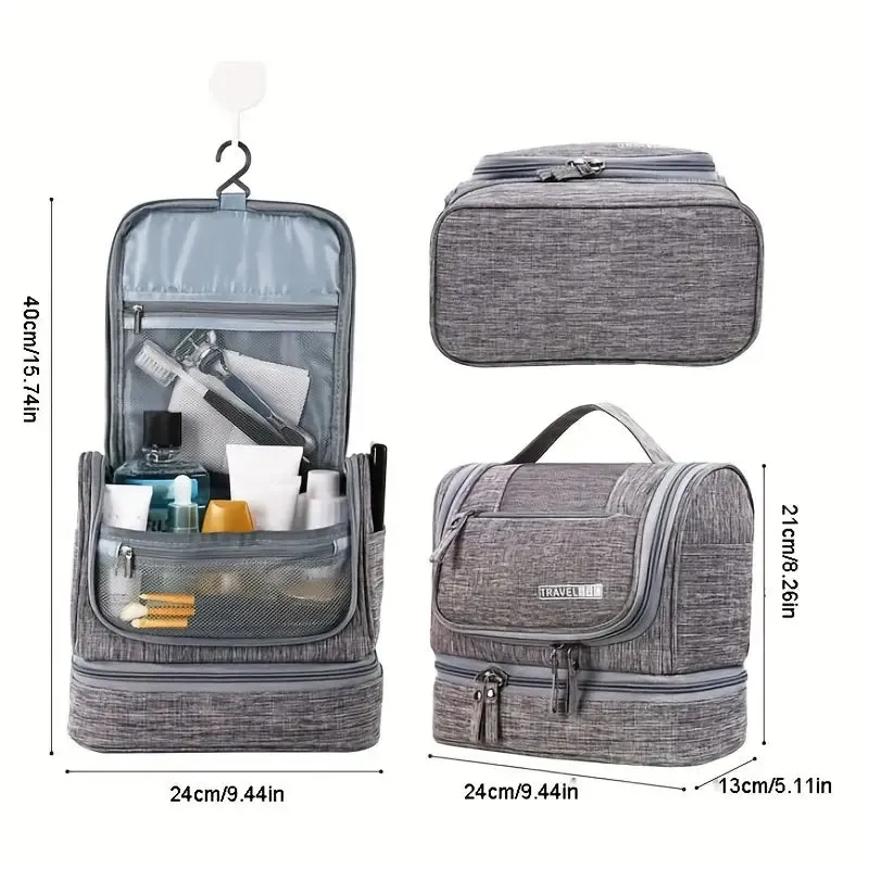 Travel Wash Bag with Hanging Hook