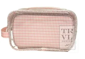 TRVL - Duo Clear Bag Gingham Taffy