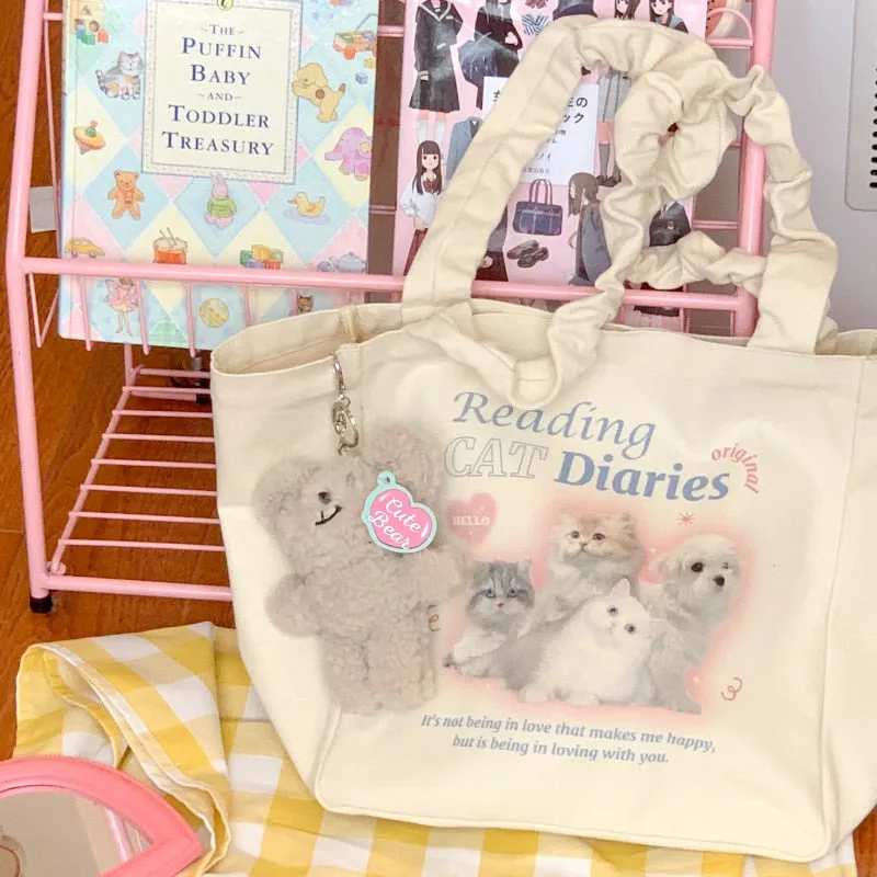 Uniwim Coquette Cat Tote Bag