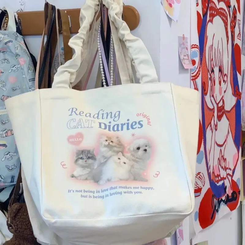 Uniwim Coquette Cat Tote Bag