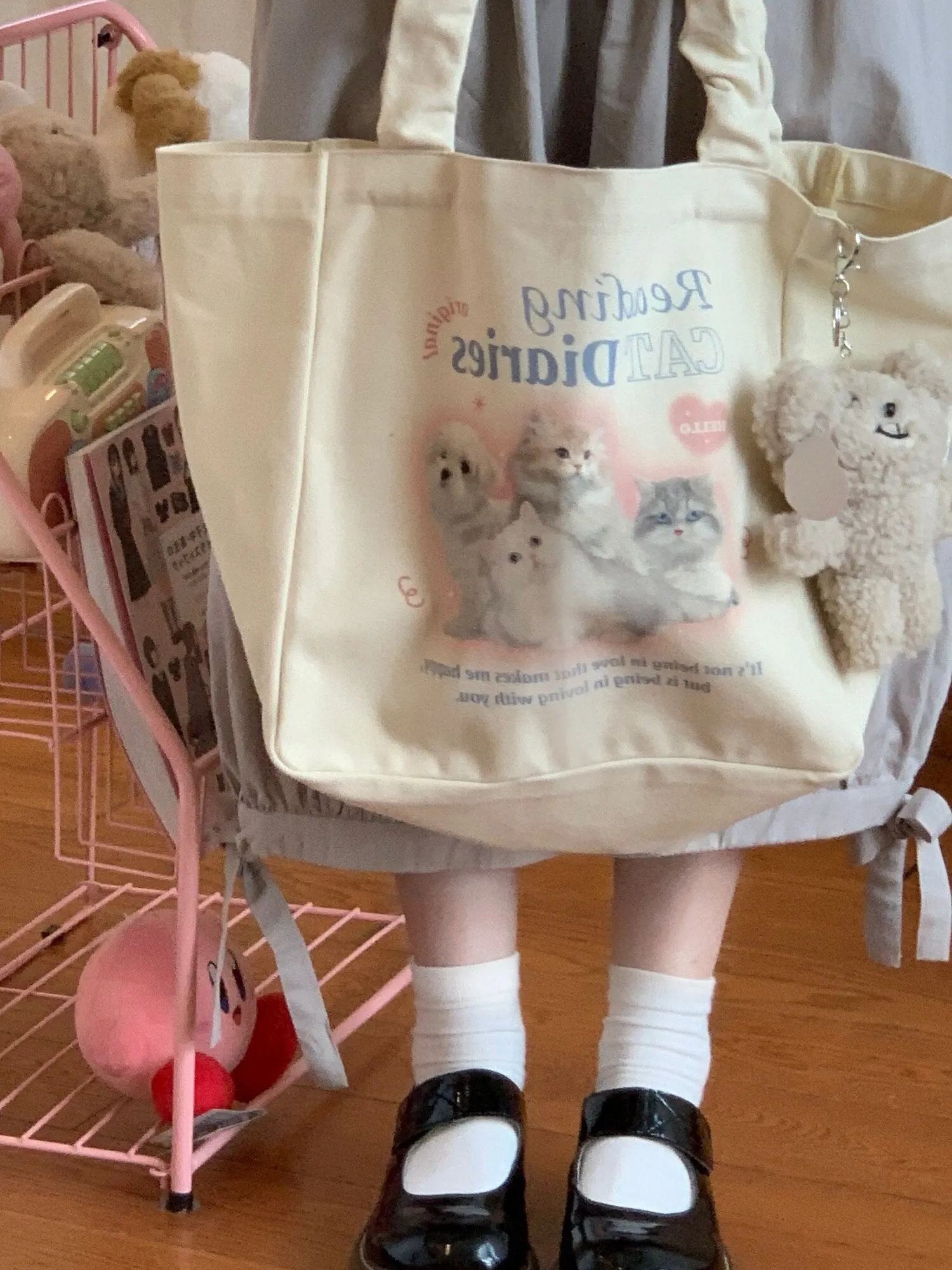 Uniwim Coquette Cat Tote Bag