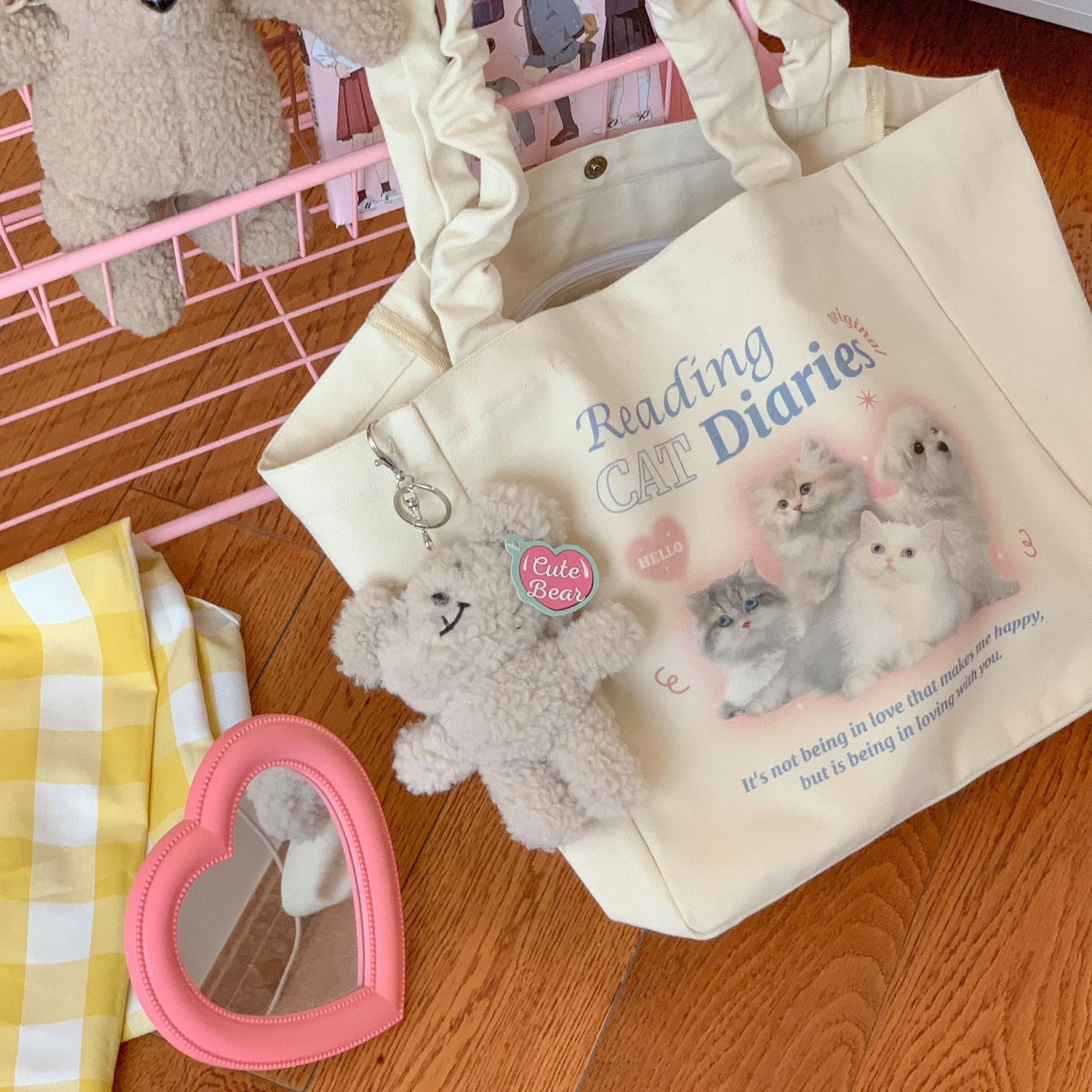 Uniwim Coquette Cat Tote Bag