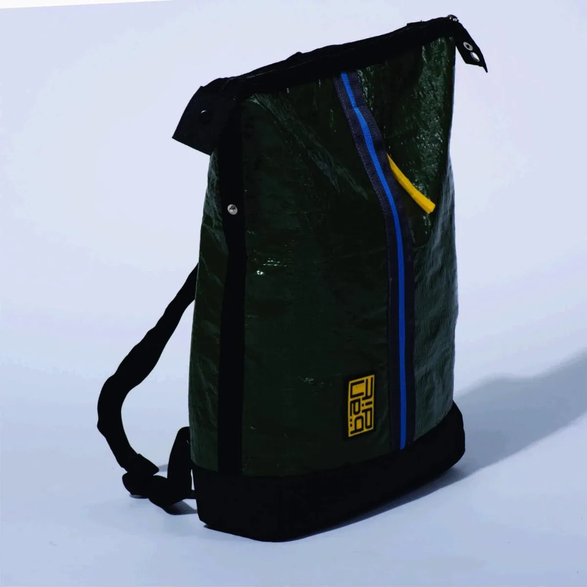 Upcycled Tarpaulin Laptop Backpack - Green