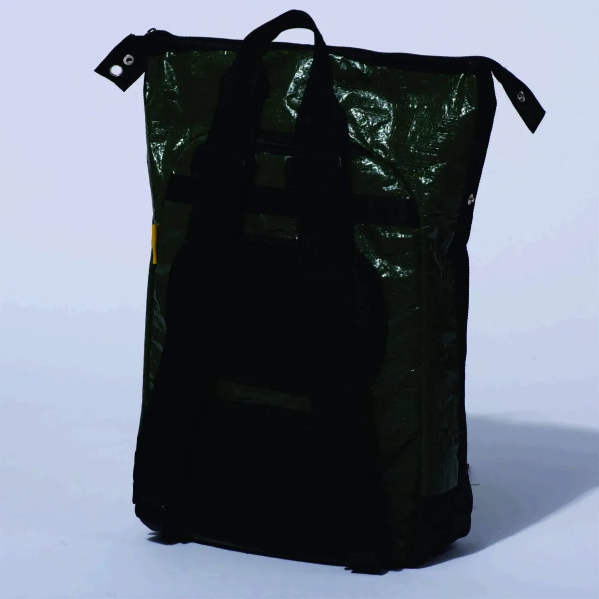 Upcycled Tarpaulin Laptop Backpack - Green