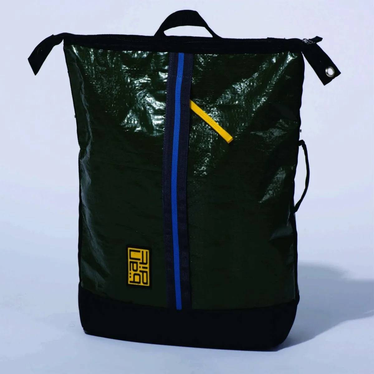 Upcycled Tarpaulin Laptop Backpack - Green