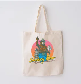 Vintage Smoke Bear Canvas Tote Bag