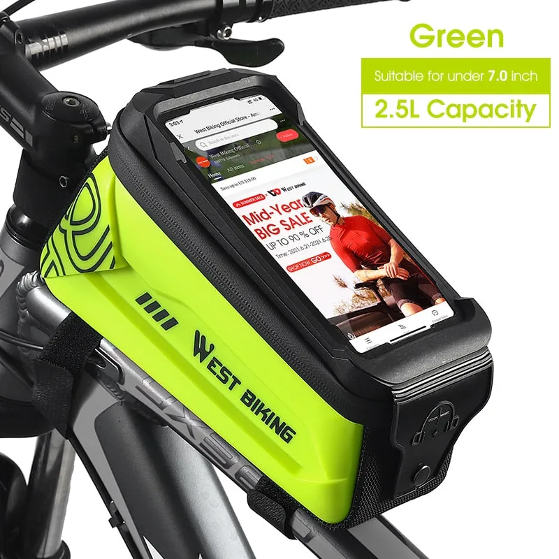 Waterproof Bicycle Bag Touchscreen Phone Case Large Capacity Front Handlebar Cycling Bag MTB Road Bike Accessories