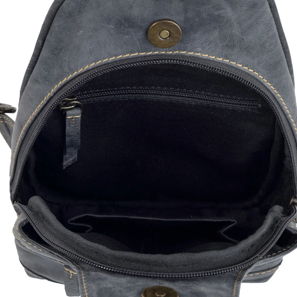 Western Fork Sling Bag In Coal