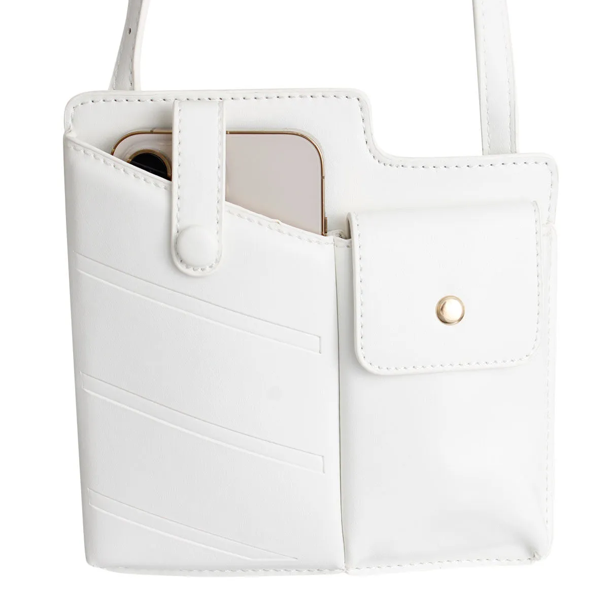 White Mobile Phone Crossbody