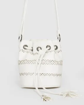 White Tali Bucket Bag