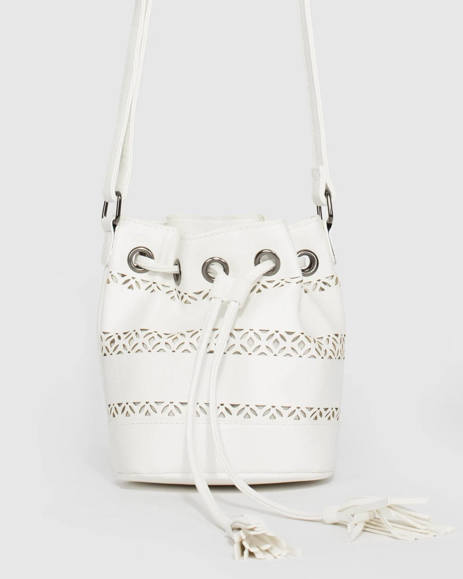 White Tali Bucket Bag