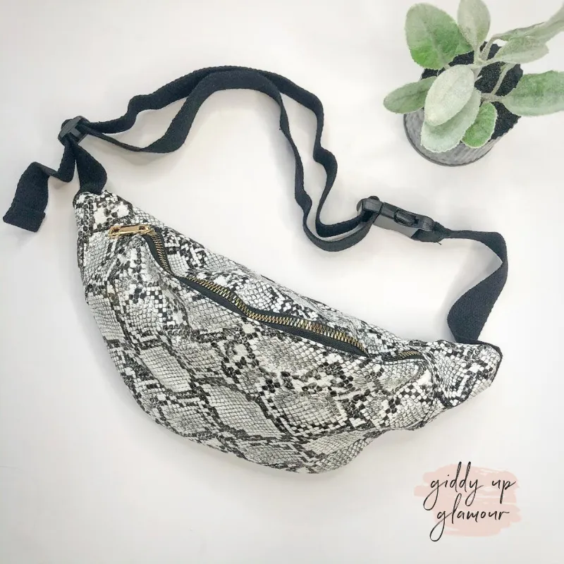 Wild Heart Snakeskin Fanny Pack