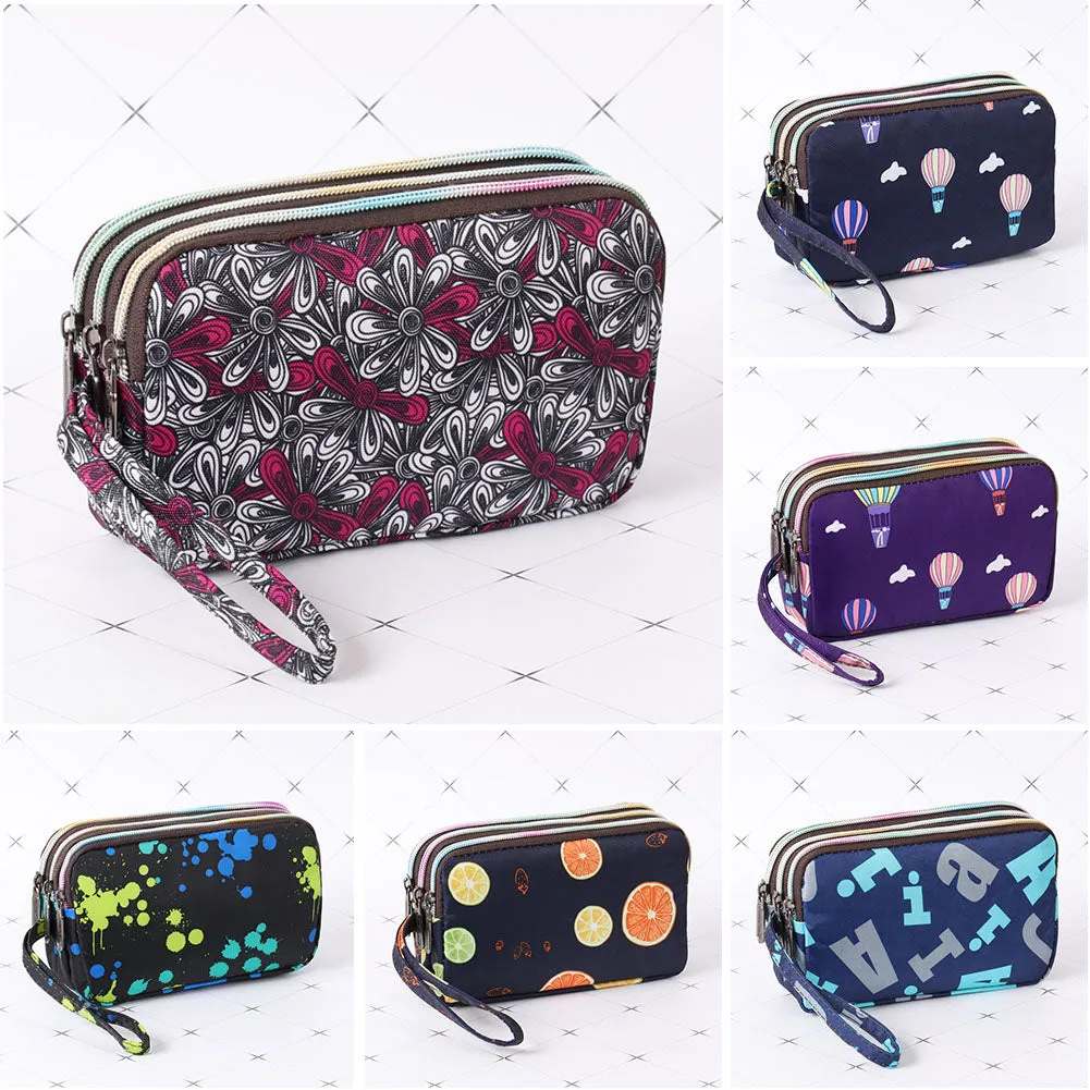 Women Clutch Large Capacity Casual Three-layer