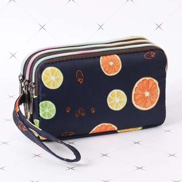 Women Clutch Large Capacity Casual Three-layer