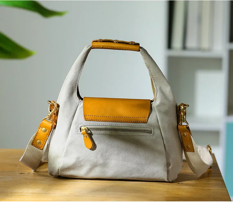 Womens Canvas Satchel Bag Cross Shoulder Bag