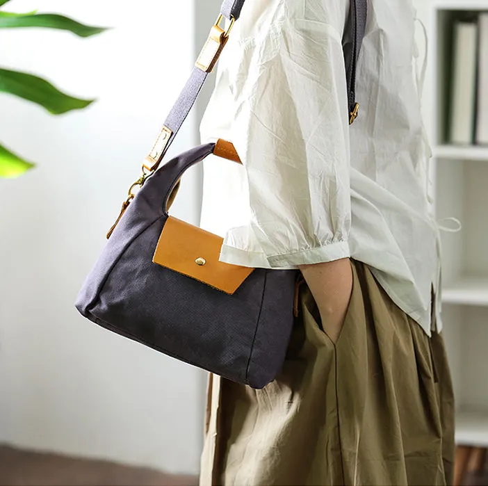 Womens Canvas Satchel Bag Cross Shoulder Bag