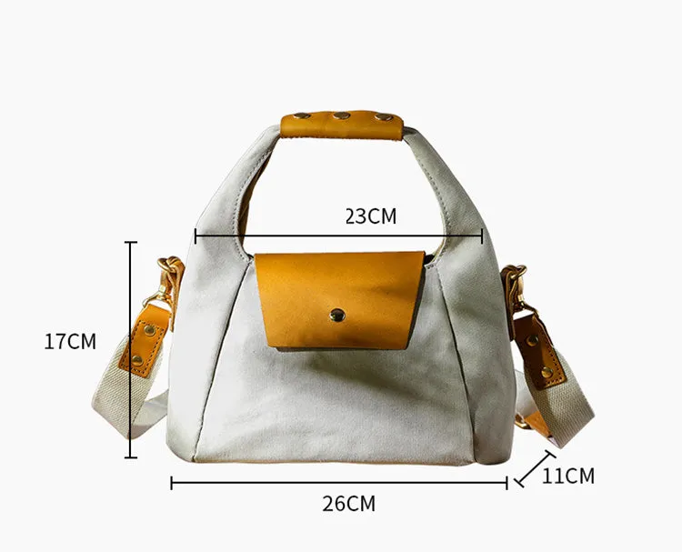 Womens Canvas Satchel Bag Cross Shoulder Bag