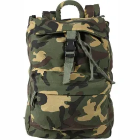 Woodland Camouflage - Water Resistant Travel Knap Sack