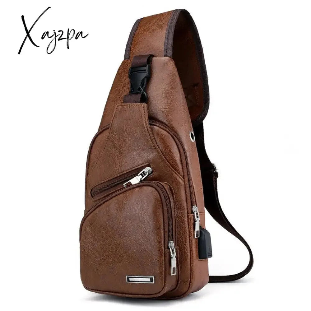 Xajzpa - Fashion Men Pack Teenager Outdoor Sports Running Cycling Waist Bag Pack Male Fashion Shoulder Belt Bag Travel Phone Pouch Bag