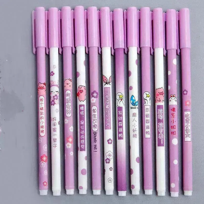 Xueba Pen School Flower School Grass Gel Pen Cute Student