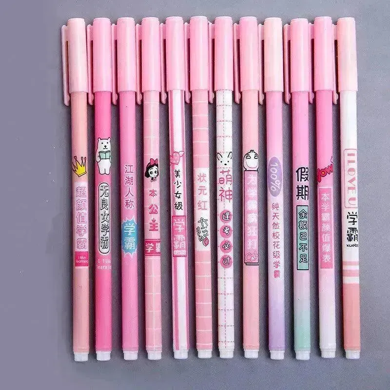 Xueba Pen School Flower School Grass Gel Pen Cute Student